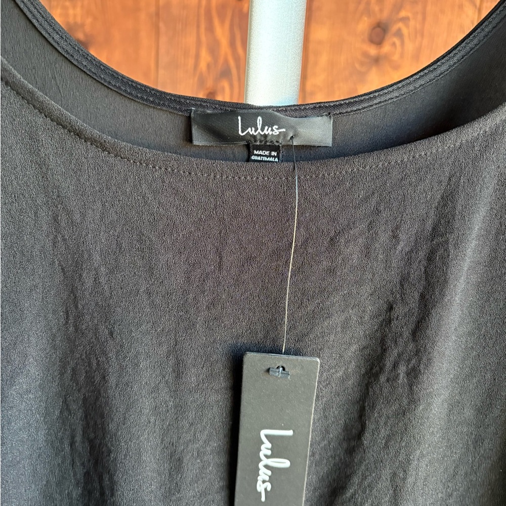 Lulu's Charcoal Sleeveless Maxi Dress - Picture 3 of 4